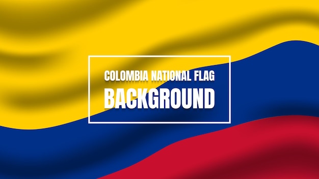 Vector Colombia national flag background