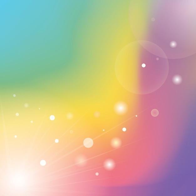 Vector vector color mesh background defocused rays lights bokeh abstract background rainbow smooth banner template easy editable soft colored vector illustration in eps10 image pattern picture