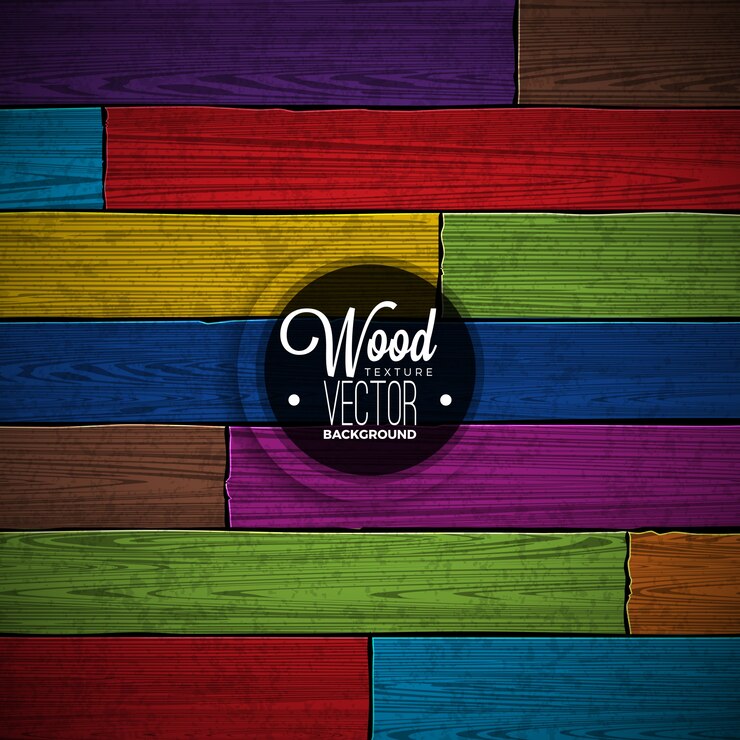वेक्टर vector color painted wood texture background design. natural dark vintage wooden illustration.