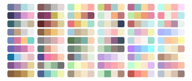 Vector Color Palette Set Design Template. Multi color Sphere