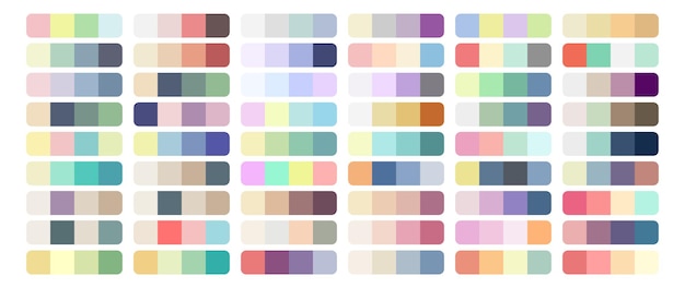 Vector Color Palette Set Design Template. Multi color Sphere