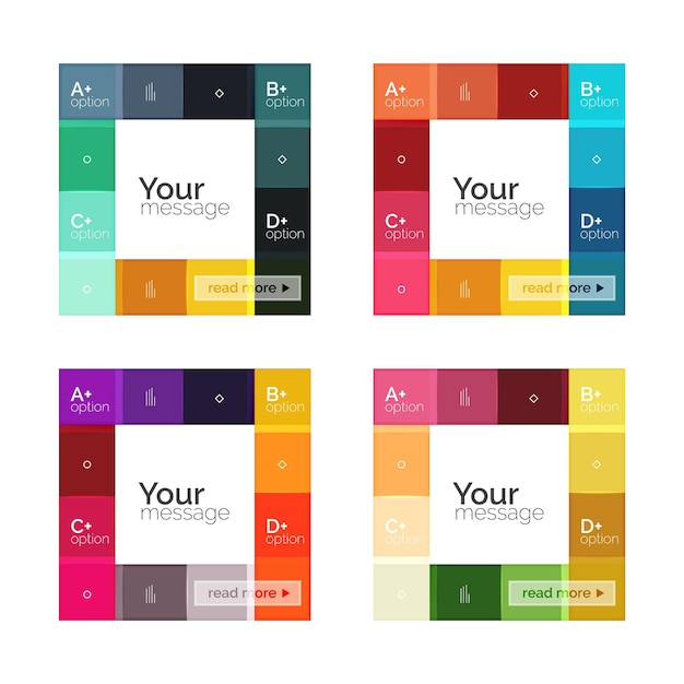 Vector vector color stripes infographics templates