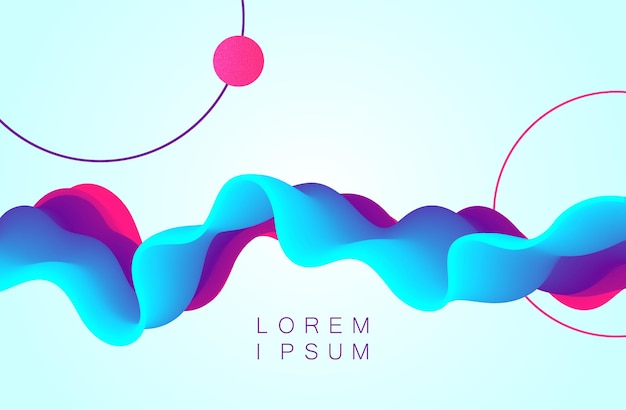 Vector color wave dynamic flow background design . abstract wavy background with modern gradient colors.