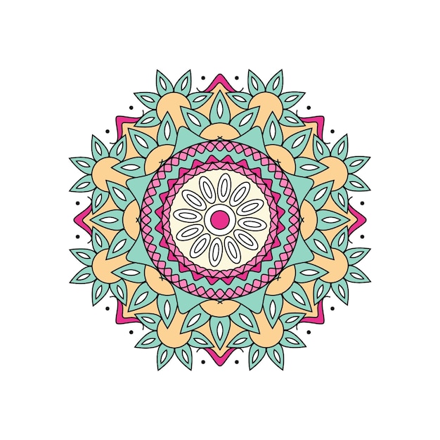 Mandala colorata vettoriale