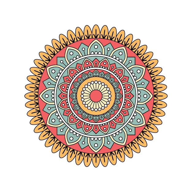 Vector vector colored mandala