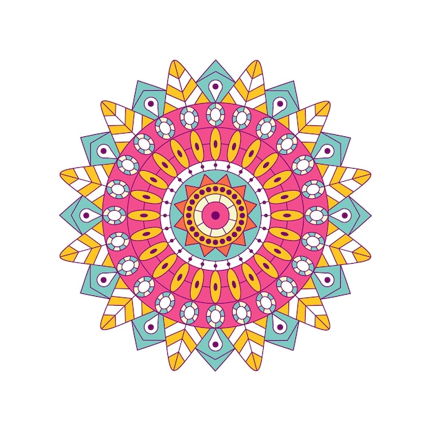 Vector Colored Mandala