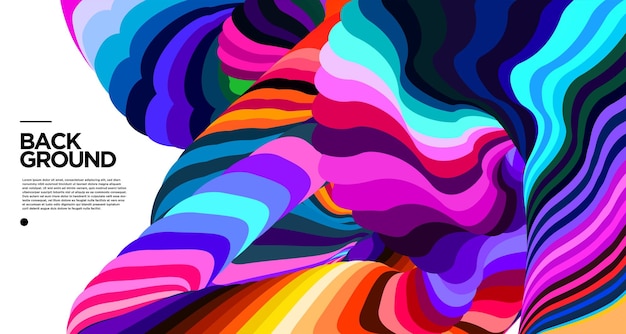 Vector vector colorful abstract fluid background for banner template