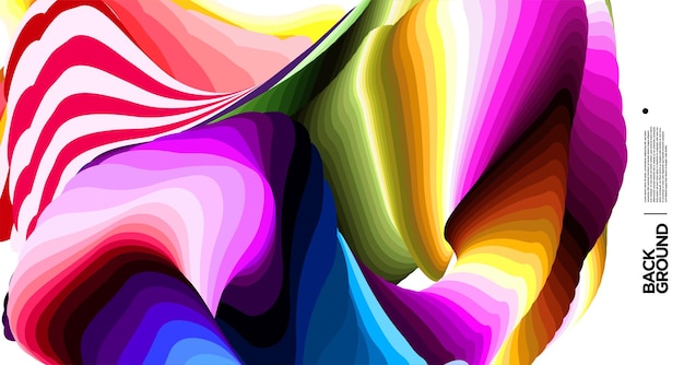 Vector vector colorful abstract fluid background for banner template