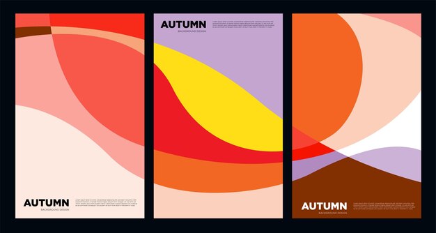 Vector Colorful Abstract Liquid and Fluid Background for Autumn and fall season