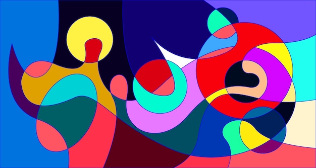 Motivo di sfondo liquido e fluido psichedelico astratto colorato vettoriale
