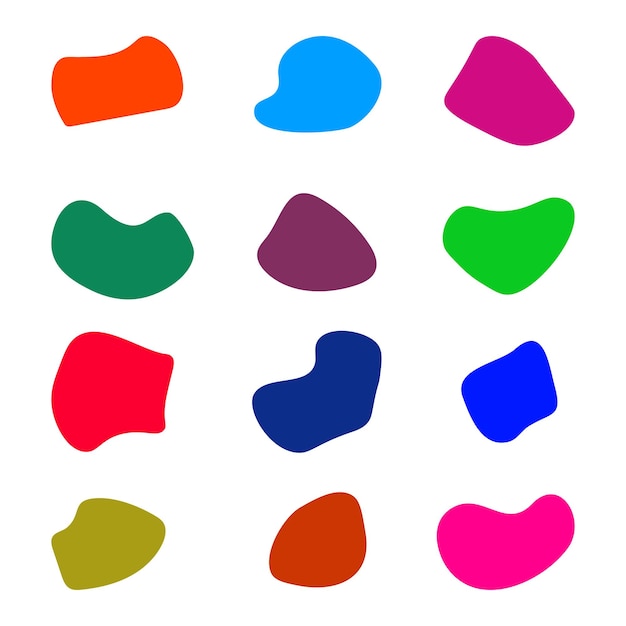 vector colorful abstract shapes a collection of colorful and colorful colored dog prints