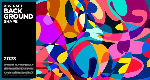 Vector colorful abstract wave and fluid background vector 2023