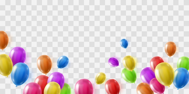 ベクトル色のバルーンを png で隔離する