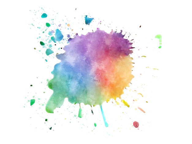Vector of colorful blot watercolor splash.