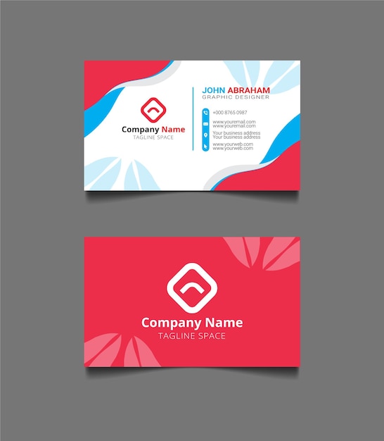 Vector colorful business identity card template