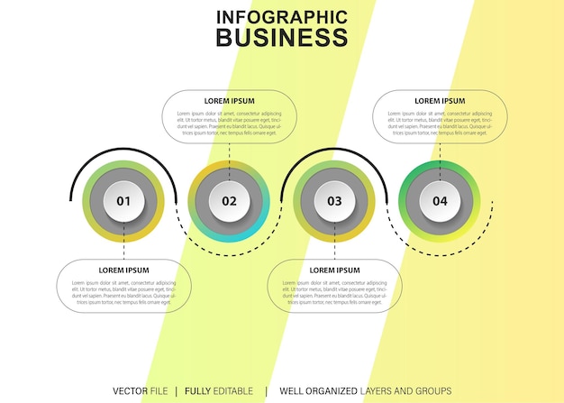 Vector vector colorful data infographic with details