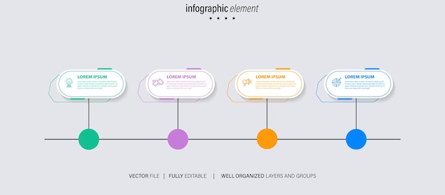 Vector colorful data infographic with details