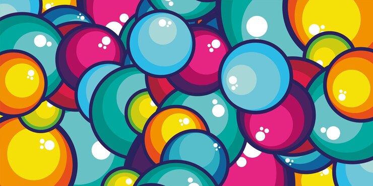 Vector vector colorful design bubbles background