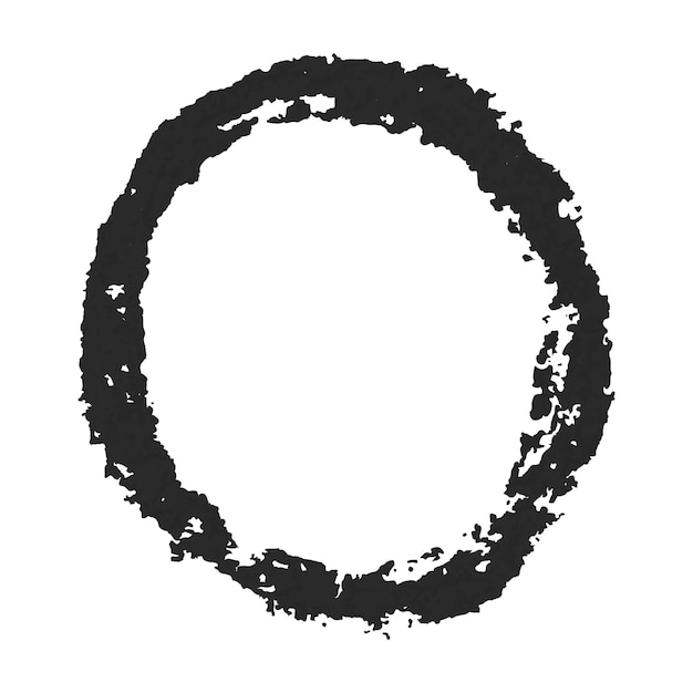 クレヨン落書きテクスチャ抽象染色とベクトルカラフルな詳細な丸い背景