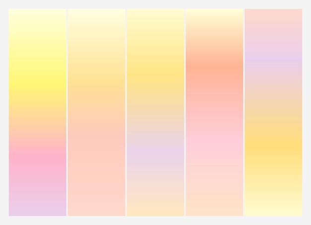 Vector colorful gradient collection