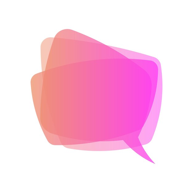 Vector vector colorful gradient liquid speech bubbles