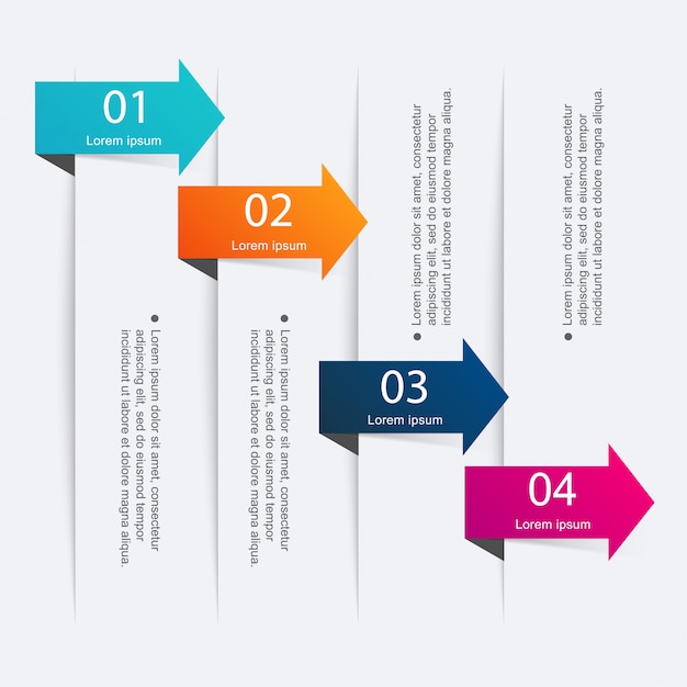Векторная графика красочная информация для вашей бизнес-презентации.