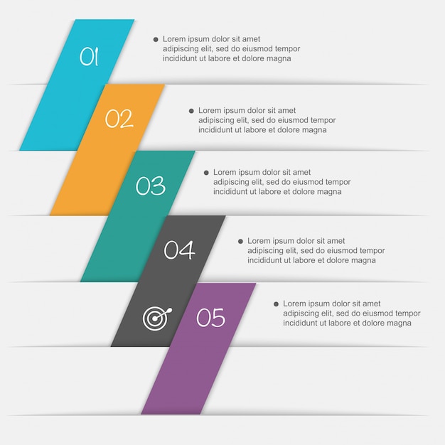 Векторная графика красочная информация для вашей бизнес-презентации.