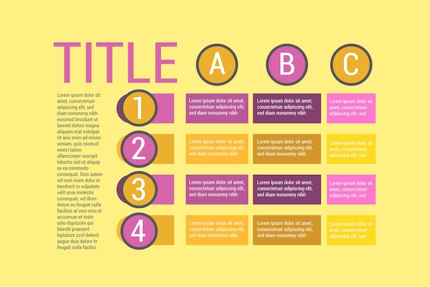 Vector colorful infographic template charts data