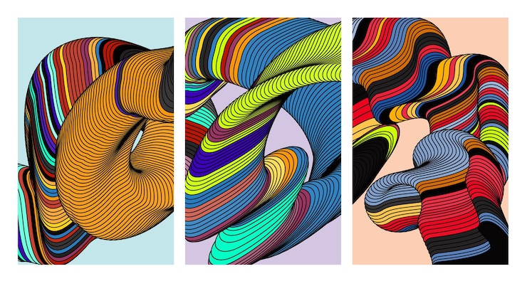 Vector vector colorful liquid and fluid background for summer collection 2024