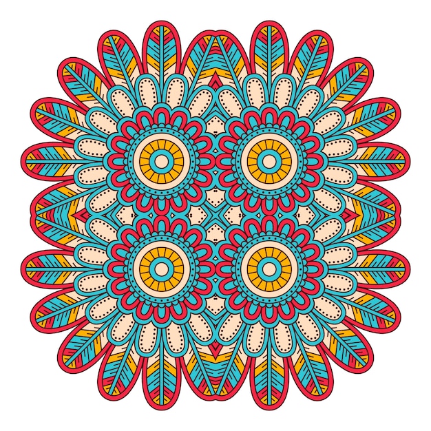 Mandala colorato vettoriale