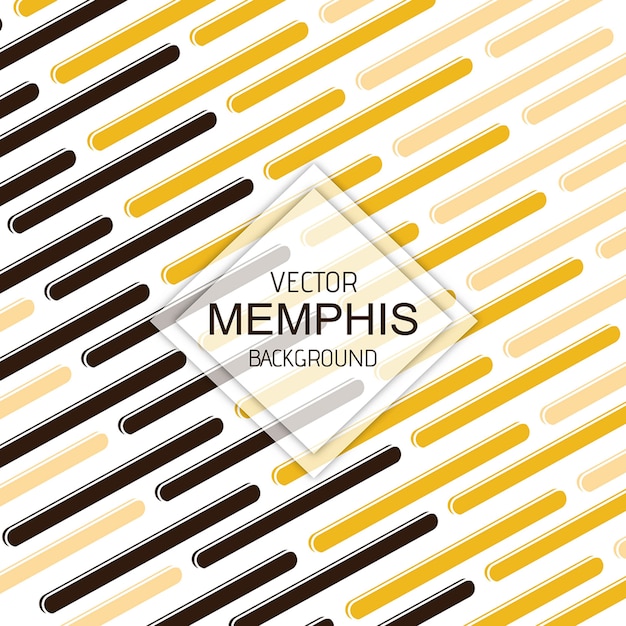 Vector colorful memphis background