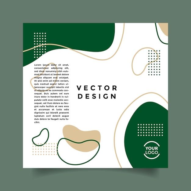 Vector colorful sale social media post design