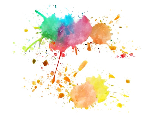 Vector vector of colorful splash of watercolor.