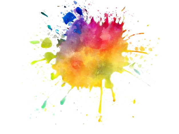 Vector vector of colorful splash of watercolor.