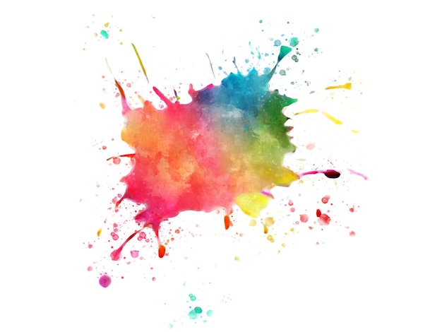 Vector vector of colorful splash of watercolor.