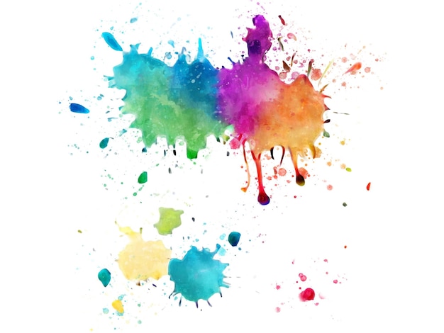 Vector of colorful splash of watercolor.