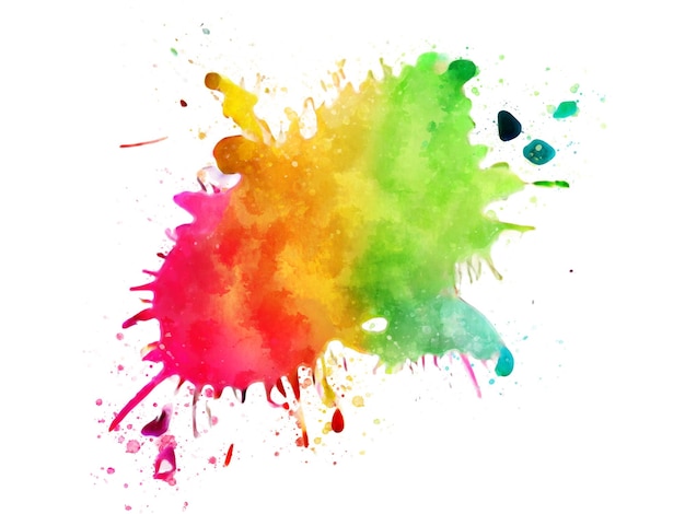 Vector of colorful splash of watercolor.