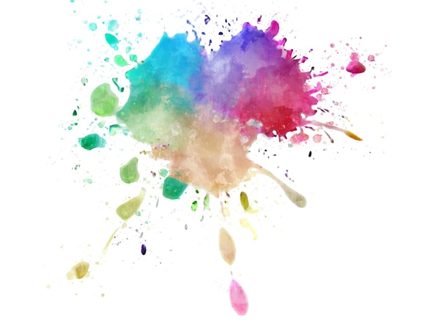 Vector of colorful splash of watercolor.