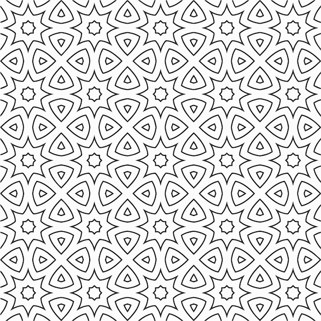 vector coloring geometric flower shapes pattern and background for design