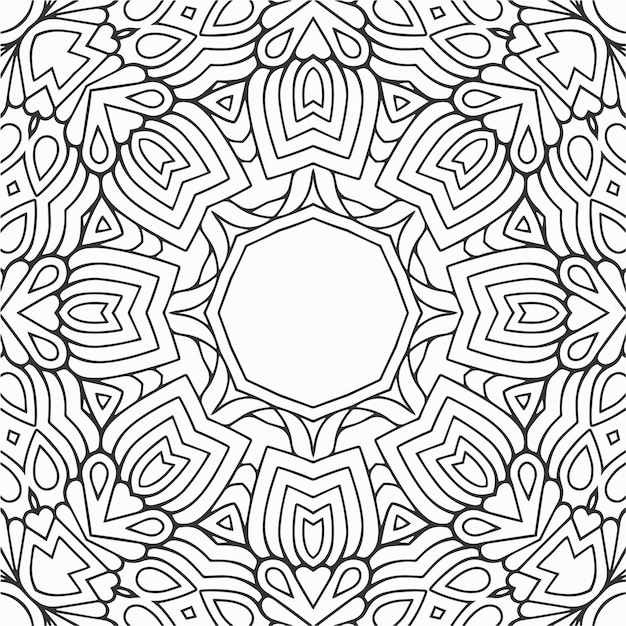 vector coloring geometric flower shapes pattern and background for design