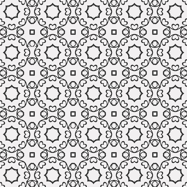 vector coloring  geometric flower shapes pattern and background