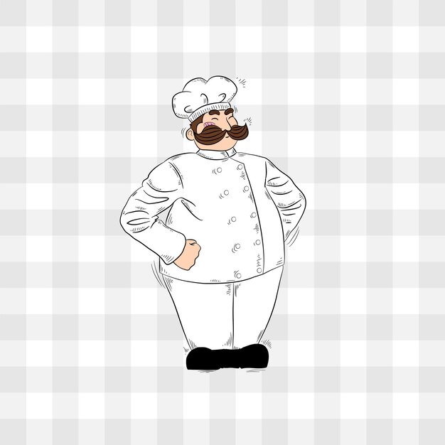 vector coloured chef design