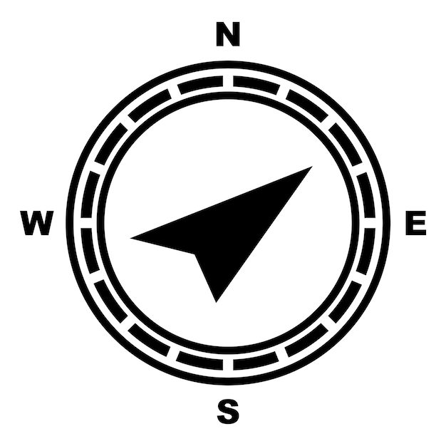 Vector compass signs and symbols logo