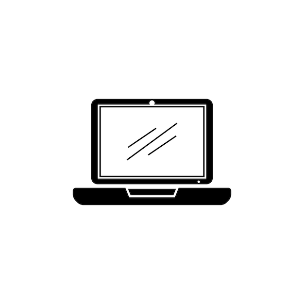 Vector computer and laptop repair logo template icon illustration design