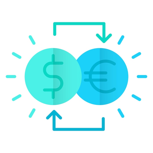 vector concept of currency exchange