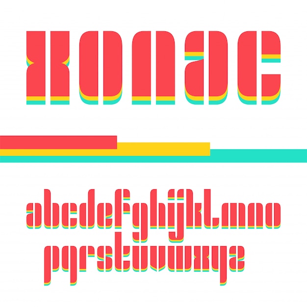 Vector condensato design originale audace display font