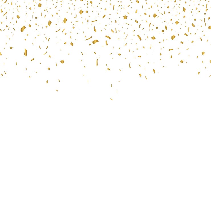 Vector vector confetti golden tinsel confetti fall from the sky shiny confetti holiday birthday