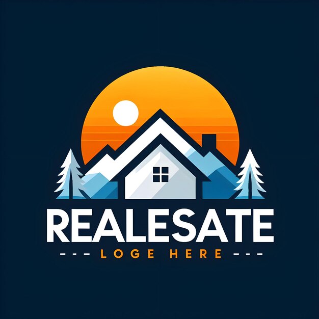 Vector vector contruction and real estate company logo