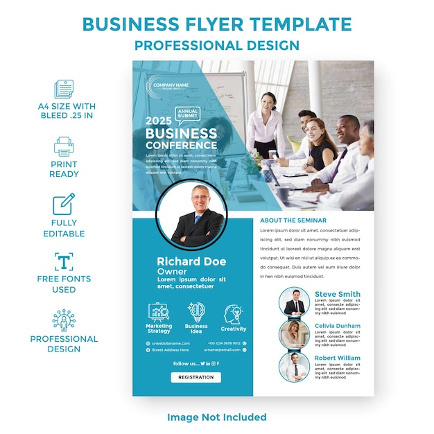 Вектор корпоративный годовой отчет бизнес-конференция флаер или брошюра дизайн обложки шаблона