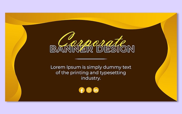 Vector vector corporate banner design template